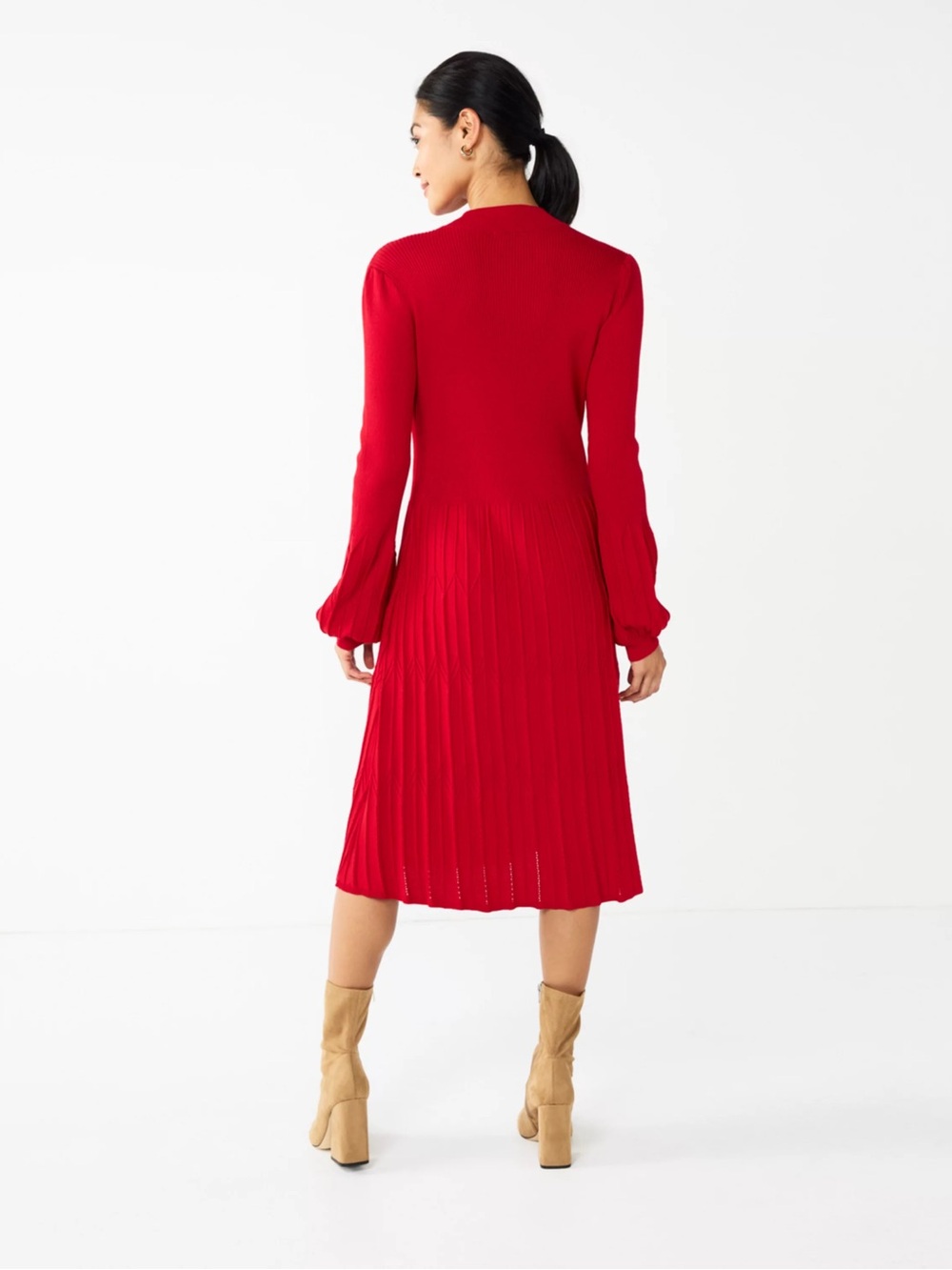 DRAPER JAMES RSVP Long Sleeve Sweater Dress - Picture 3 of 13